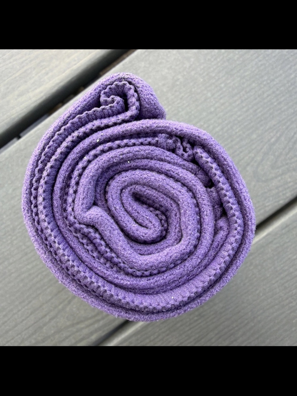 Manduka eQua Yoga Hand Towel Purple Microfiber 16x26.5" Sweat Activated New - Picture 7 of 7